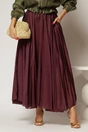 Fusta midi bordo clos din tencel casual eleganta, 1, dyfashion.ro