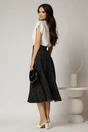 Fusta midi neagra clos cu buline, 2, dyfashion.ro