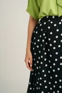 Fusta midi neagra din voal in clos cu buline, 3, dyfashion.ro