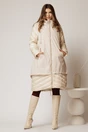 Geaca dama ivoar croi lejer cu fermoar metalic auriu, 3, dyfashion.ro
