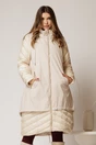 Geaca dama ivoar croi lejer cu fermoar metalic auriu, 1, dyfashion.ro