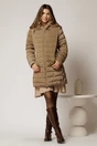 Geaca dama maro cu gluga si blanita pe interior, 3, dyfashion.ro