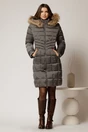 Geaca dama midi gri cu gluga detsabila cu blanita, 3, dyfashion.ro