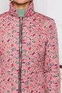 Geaca Ella Collection Natasha roz coniac cu imprimeuri florale