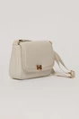 Geanta beige casual cu inchidere metalica, 2, dyfashion.ro