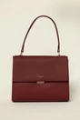 Geanta bordo model clasic cu inchidere metalica, 1, dyfashion.ro