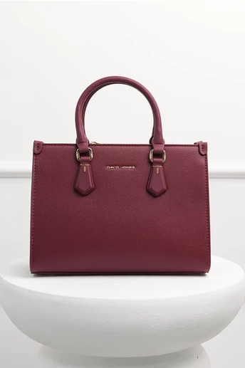 Geanta bordo office patrata din piele ecologica