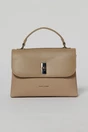 Geanta cu design modern in doua nuante de taupe, 2, dyfashion.ro