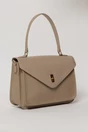 Geanta eleganta taupe cu design structurat, 2, dyfashion.ro