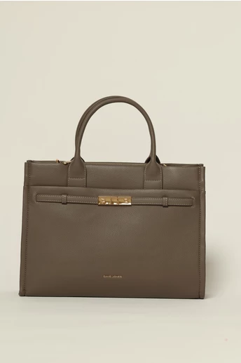 Geanta gri office cu design modern