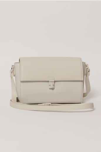 Geanta ivory cu design minimalist