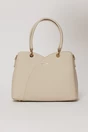 Geanta ivory din piele ecologica cu design tip lalea, 1, dyfashion.ro