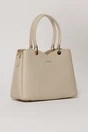 Geanta ivory din piele ecologica cu design tip lalea, 2, dyfashion.ro