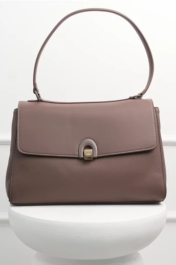 Geanta maro din piele ecologica cu maner rotund