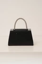 Geanta mica neagra cu strasuri argintii si maner rotund, 3, dyfashion.ro