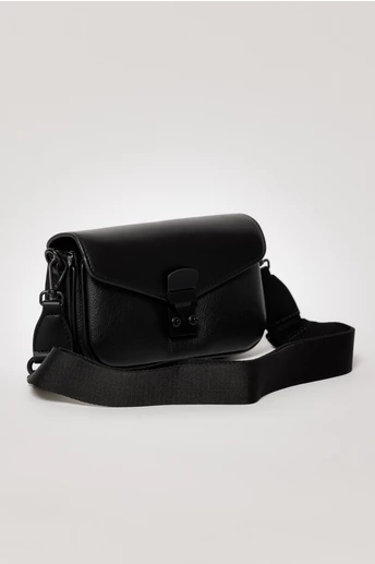 Geanta neagra mica din piele ecologica