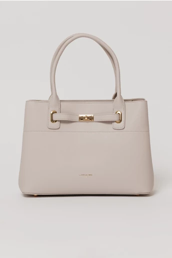 Geanta office lila cu detalii aurii