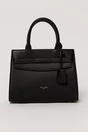 Geanta office neagra din piele ecologica cu aplicatie metalica, 1, dyfashion.ro