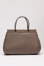 Geanta office taupe din piele ecologica, 1, dyfashion.ro