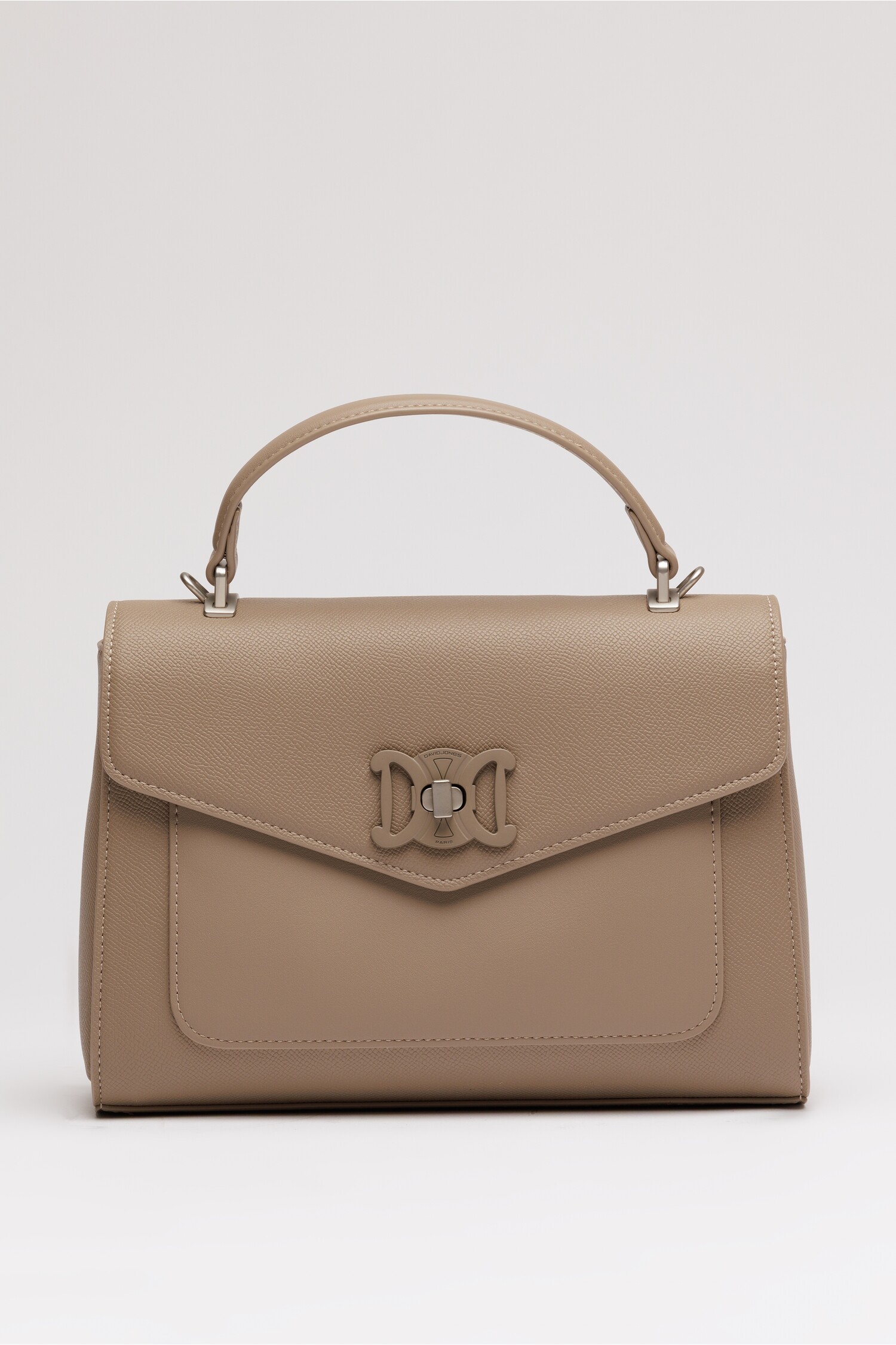 Geanta taupe office din piele ecologica