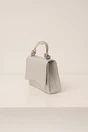 Gentuta argintie cu glitter cu maner rotund din strasuri, 3, dyfashion.ro