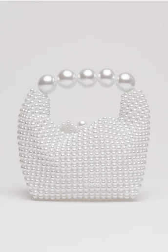 Gentuta din margele albe perlate