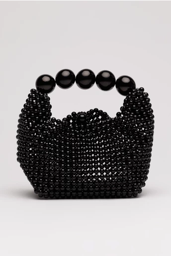 Gentuta din margele negre perlate