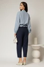 Jacheta subtire tip bomber carou bleu cu alb, 2, dyfashion.ro