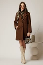 Palton din stofa maro inchis cu buzunare, 3, dyfashion.ro