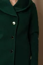 Palton Ema verde cu gluga