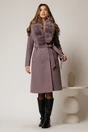Palton lila midi drept cu blanita la guler, 3, dyfashion.ro