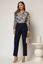 Pantaloni bleumarin cu pliu petrecut, 3, dyfashion.ro