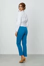 Pantaloni Crina albastri cu buzunare functionale