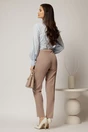 Pantaloni dama conici office taupe, 2, dyfashion.ro