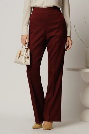 Pantaloni dama grena office croi drept