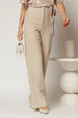 Pantaloni dama ivory croi drept cu adaos de viscoza, 1, dyfashion.ro