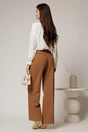 Pantaloni dama lungi maro croi usor evazat, 2, dyfashion.ro