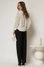 Pantaloni dama negri cu buzunare si croi usor evazat, 2, dyfashion.ro