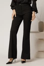 Pantaloni dama negri evazati office din stofa, 1, dyfashion.ro