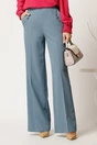 Pantaloni DY Fashion bleu lejeri cu buzunare si nasturi decorativi, 1, dyfashion.ro