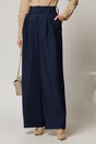 Pantaloni DY Fashion bleumarin cu croi lejer si talie lata, 1, dyfashion.ro