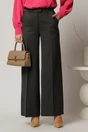 Pantaloni DY Fashion lungi gri din stofa si croi lejer, 1, dyfashion.ro