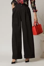 Pantaloni DY Fashion negri cu croi lejer si talie lata, 1, dyfashion.ro