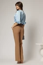Pantaloni Melody bej lungi croi usor evazat, 2, dyfashion.ro