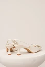 Pantofi albi din piele ecologica lacuita cu funda si capse, 3, dyfashion.ro