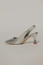 Pantofi argintii din piele ecologica cu design impletit, 3, dyfashion.ro