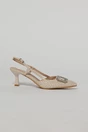 Pantofi bej cu finisaj impletit si accesoriu cu pietre stralucitoare, 2, dyfashion.ro