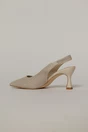 Pantofi bej din piele ecologica cu design impletit, 3, dyfashion.ro