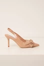 Pantofi bej din piele ecologica cu floare mai pe varf, 3, dyfashion.ro
