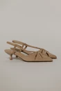 Pantofi bej din piele intoarsa ecologica cu barete, 1, dyfashion.ro